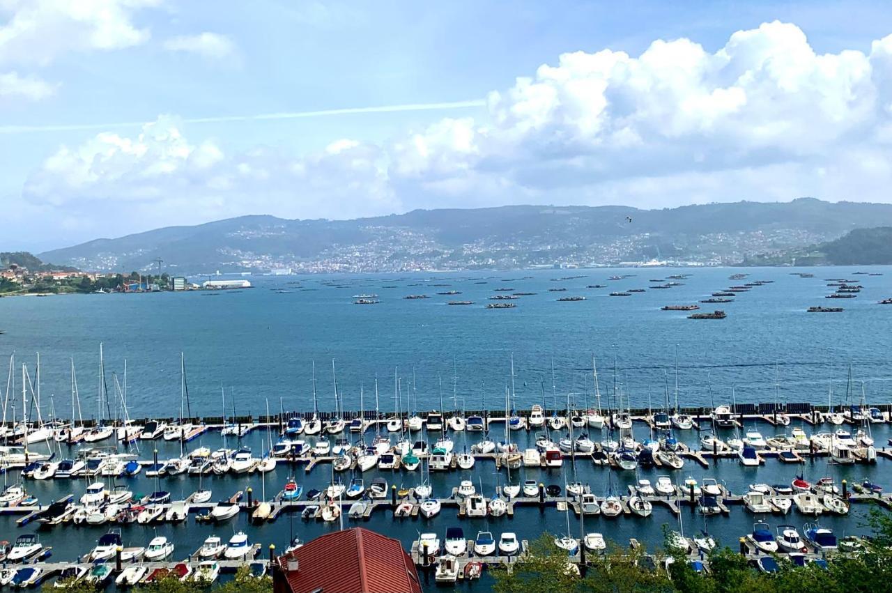 דירות Apartamento Con Vistas Al Mar Y A Vigo En Moaña מראה חיצוני תמונה