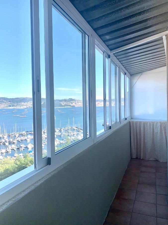 דירות Apartamento Con Vistas Al Mar Y A Vigo En Moaña מראה חיצוני תמונה