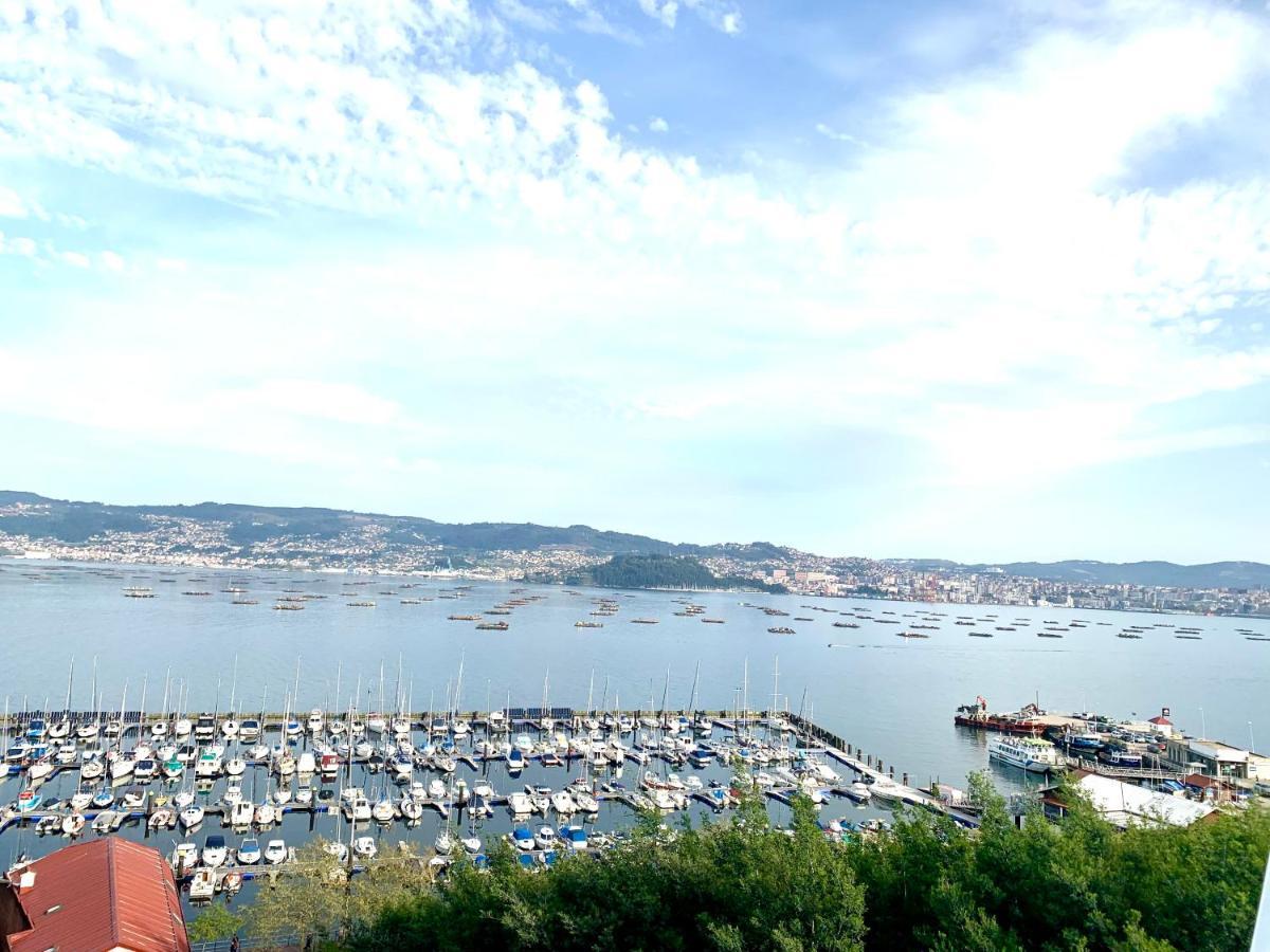 דירות Apartamento Con Vistas Al Mar Y A Vigo En Moaña מראה חיצוני תמונה